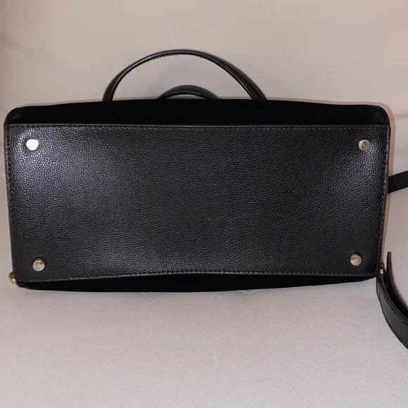 Kate Spade BLACK VELVET WITH PEARLS Laurel Way Mini Reiley